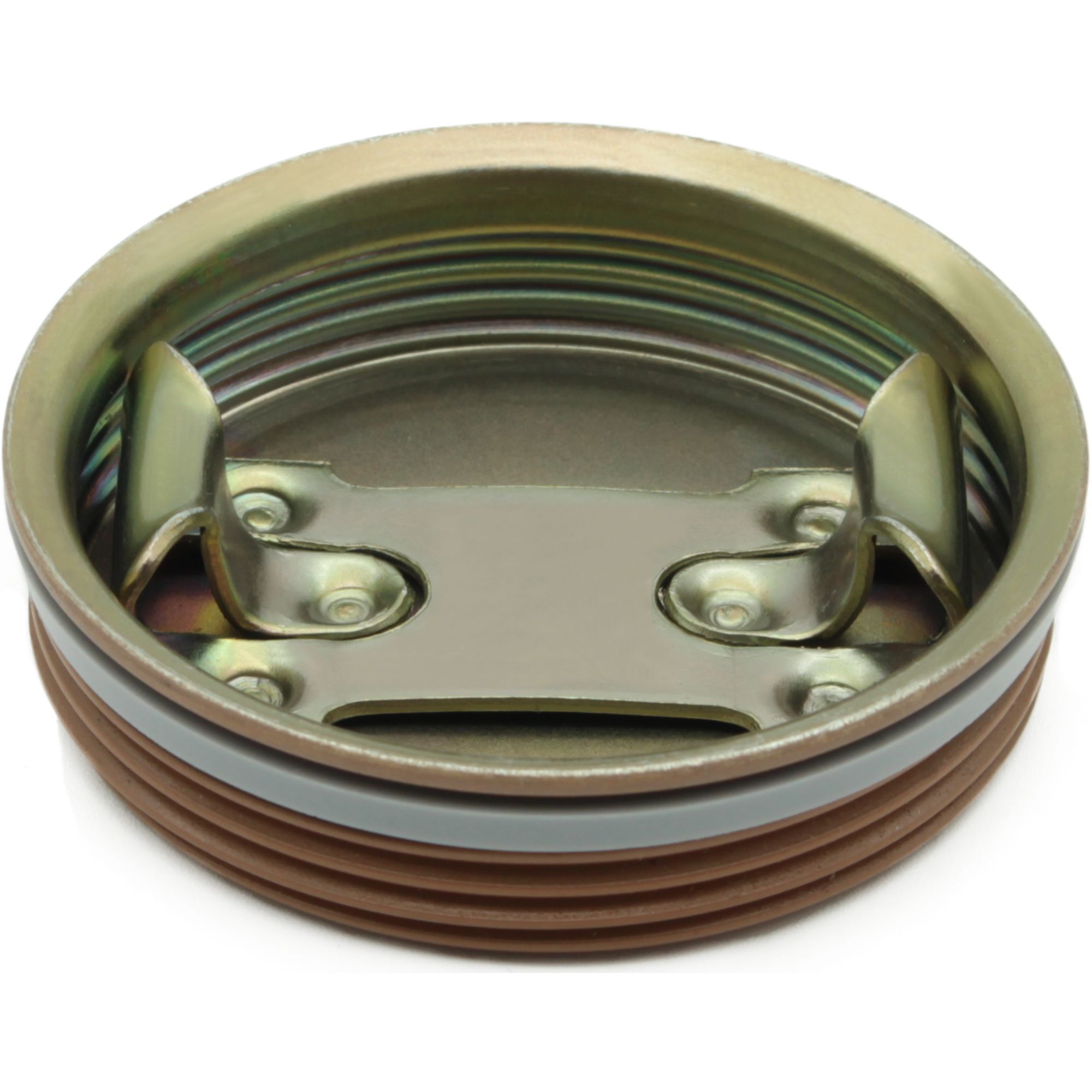 Metall-Schraubstopfen 2 Zoll, beschichtet, PE-Dichtung